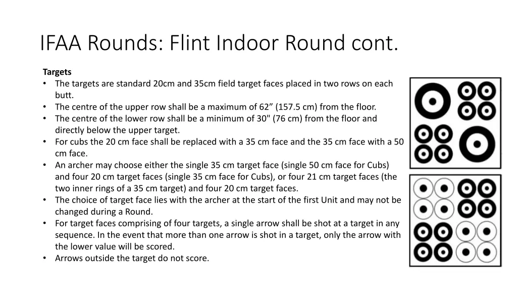 ifaa rounds flint indoor round cont