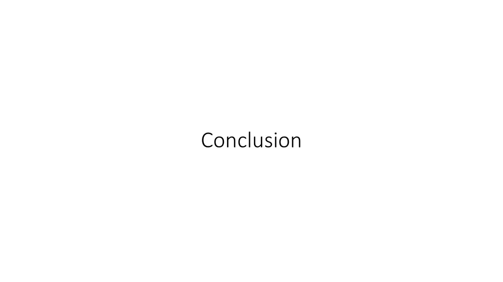 conclusion