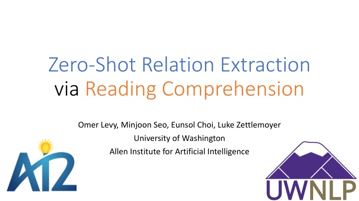 zero shot relation extraction via reading