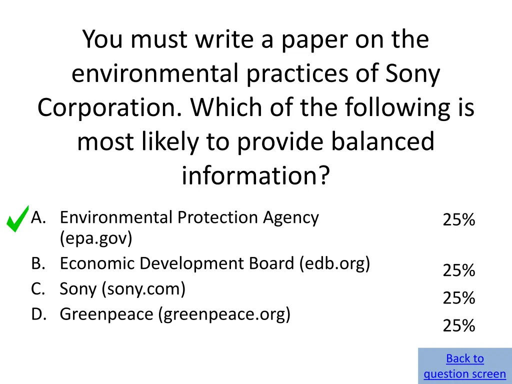 you must write a paper on the environmental