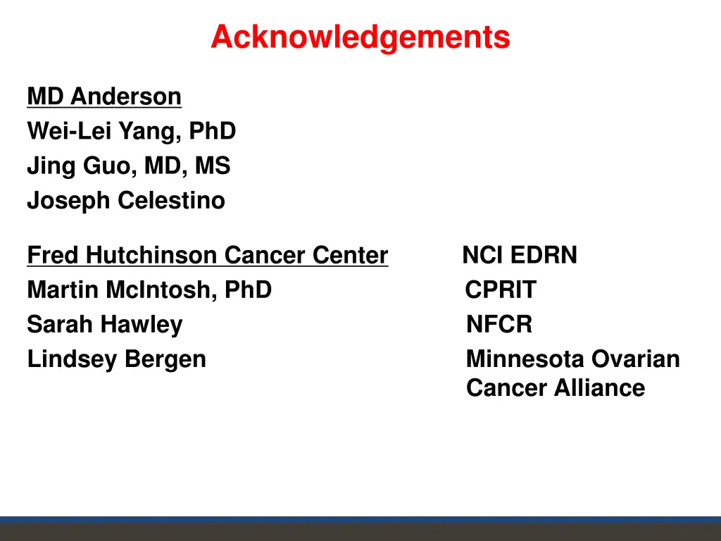 acknowledgements