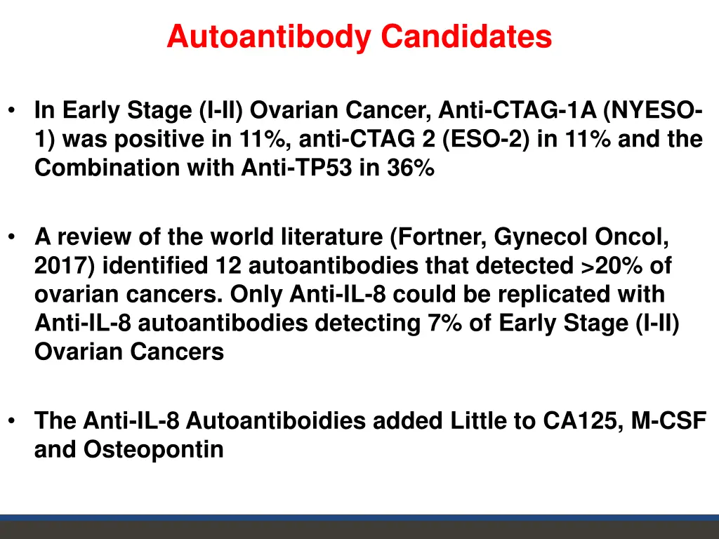 autoantibody candidates