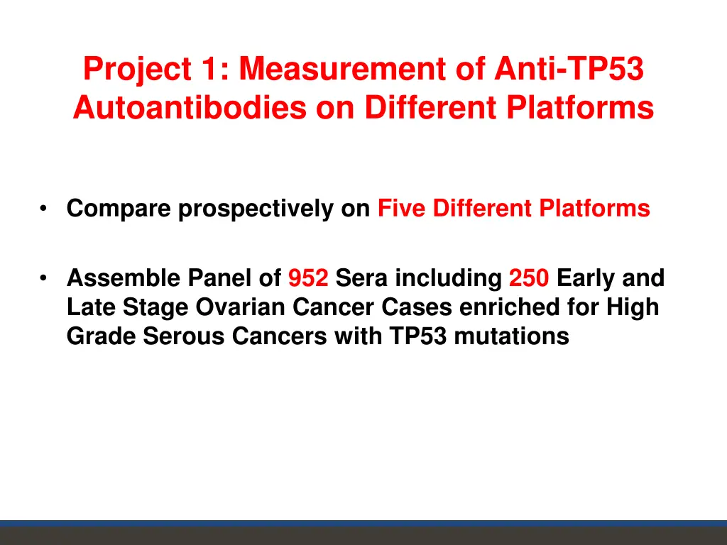 project 1 measurement of anti tp53 autoantibodies