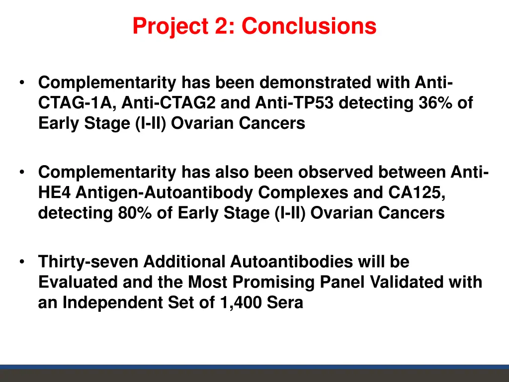 project 2 conclusions