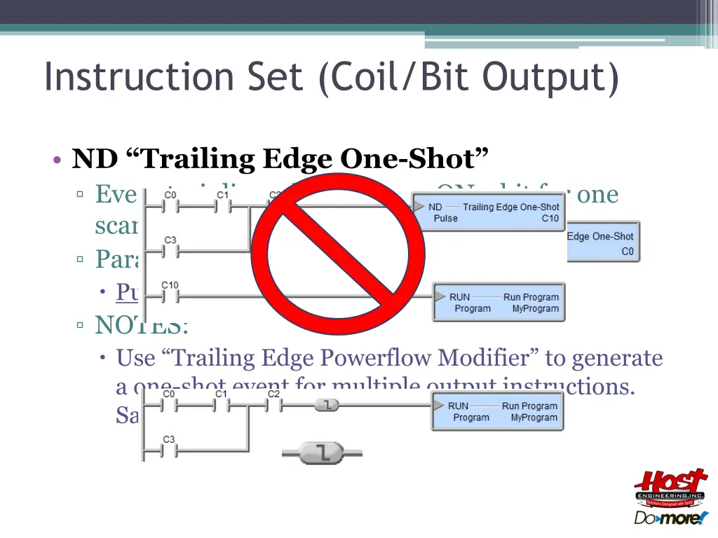 instruction set coil bit output 1