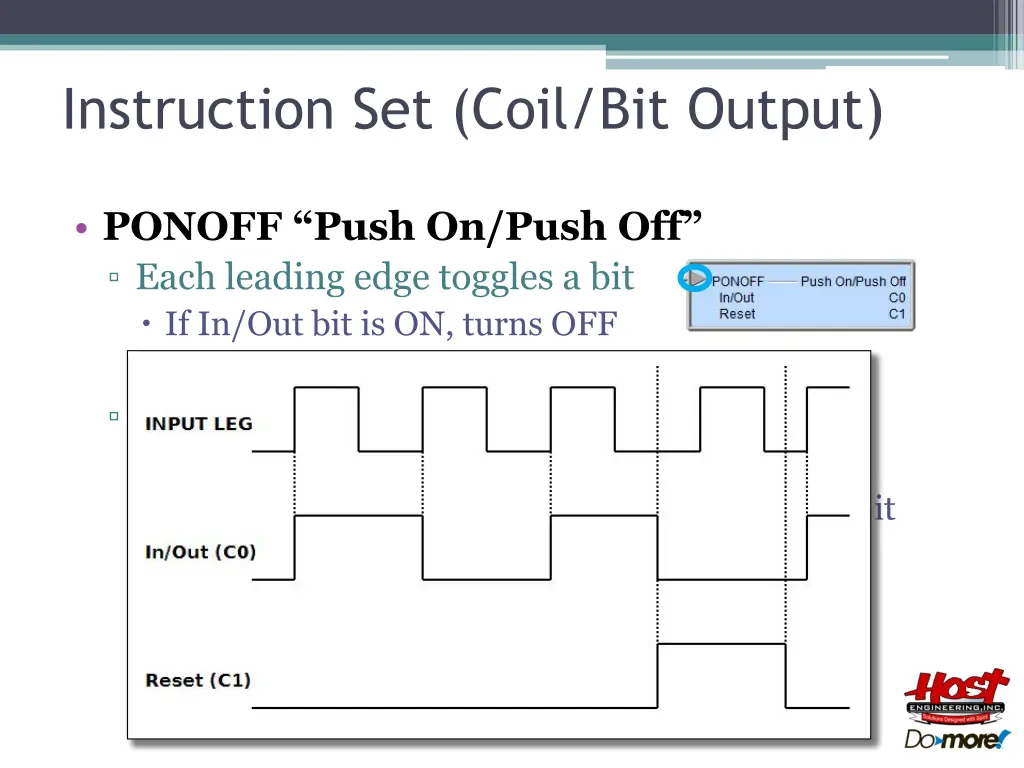 instruction set coil bit output 4