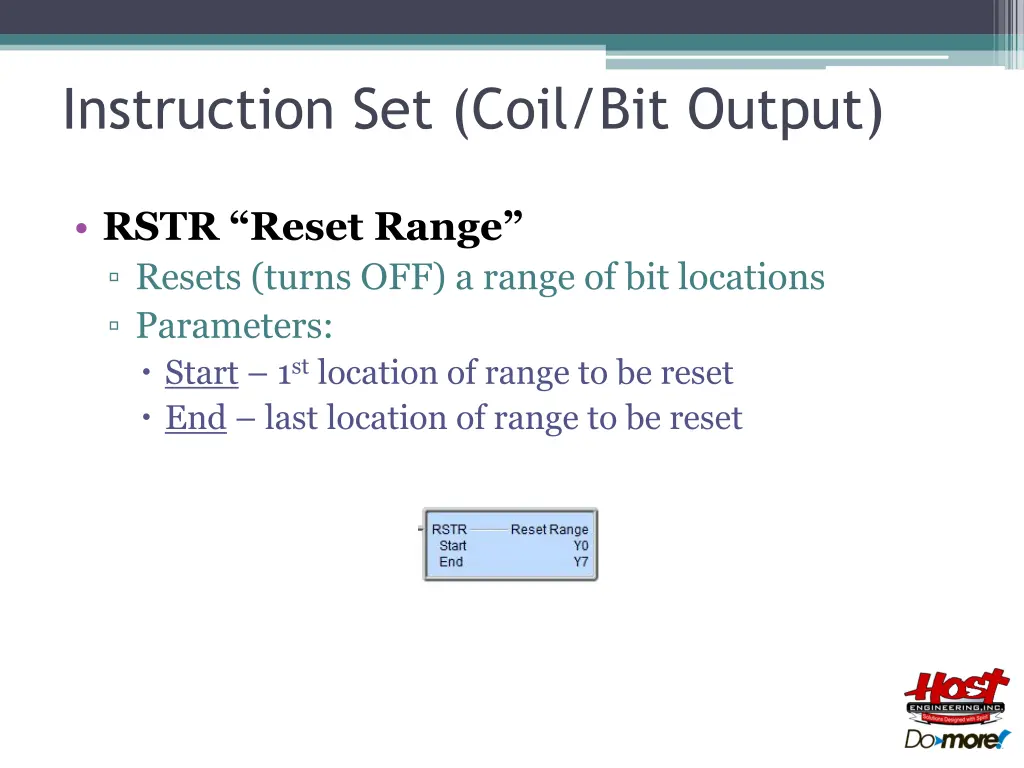 instruction set coil bit output 6