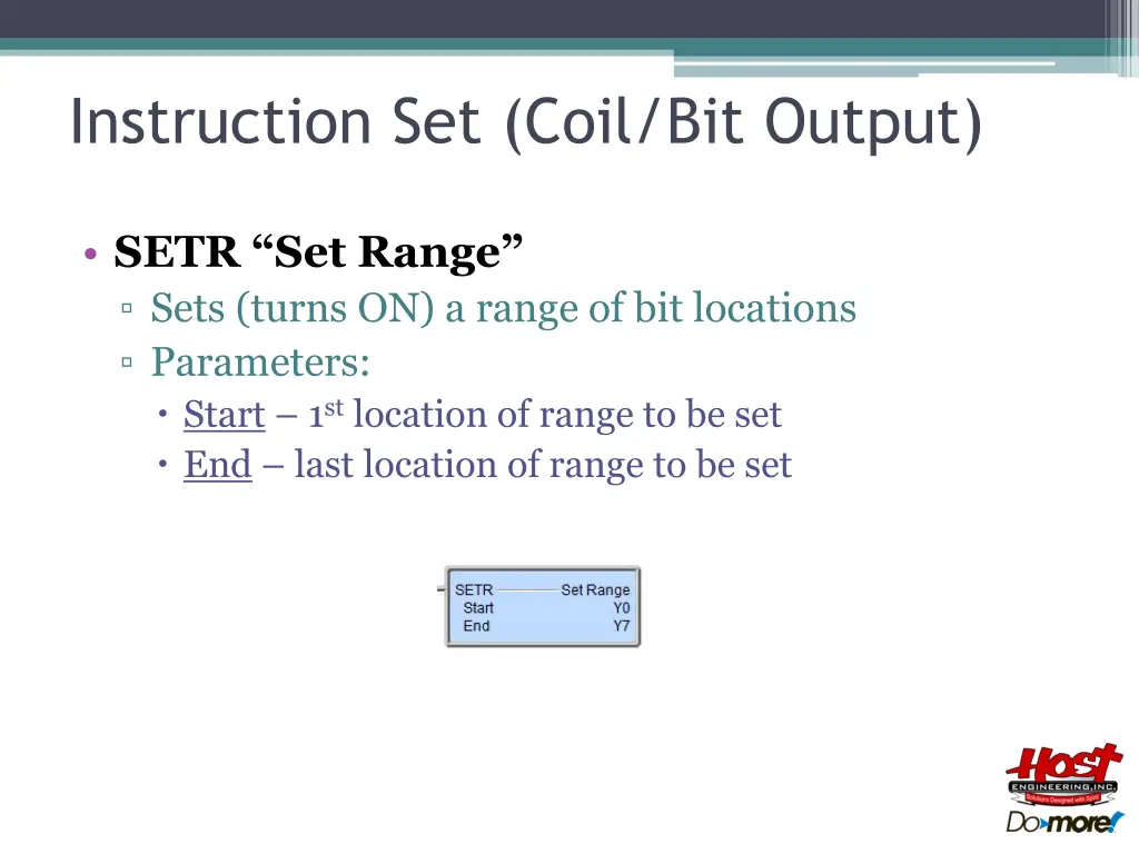 instruction set coil bit output 8