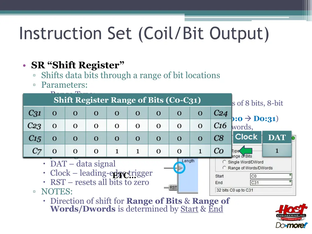 instruction set coil bit output 9