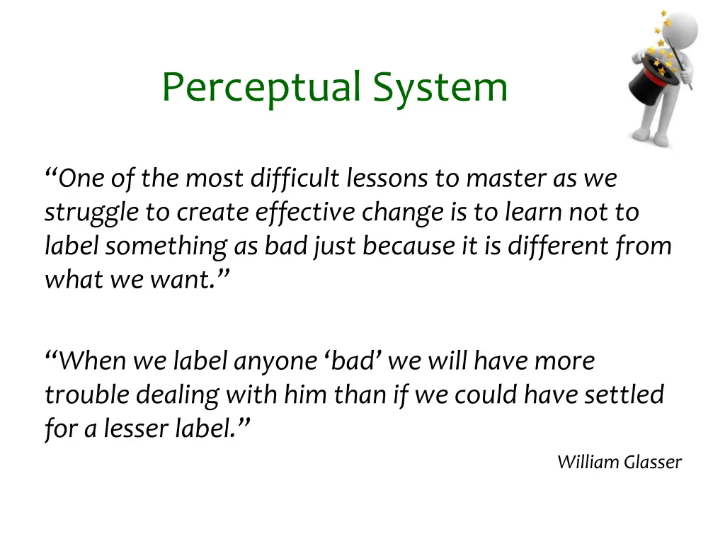 perceptual system 1