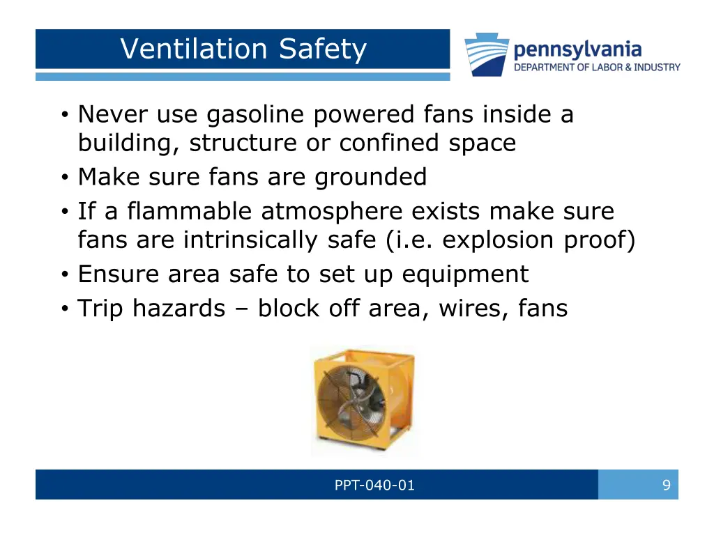 ventilation safety