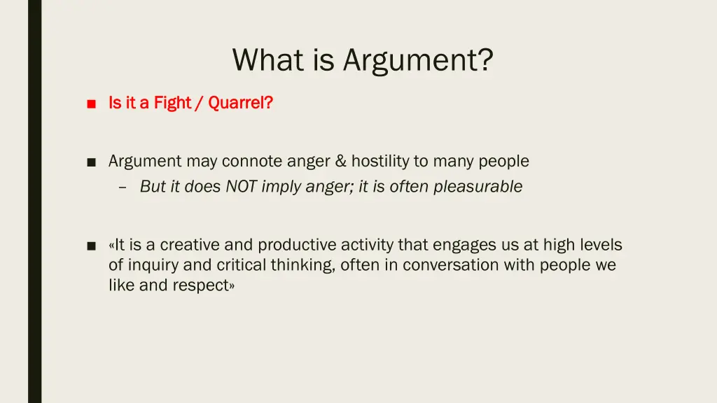 what is argument