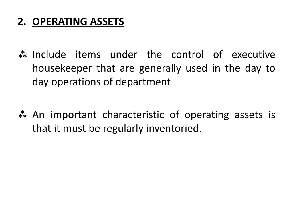 2 operating assets