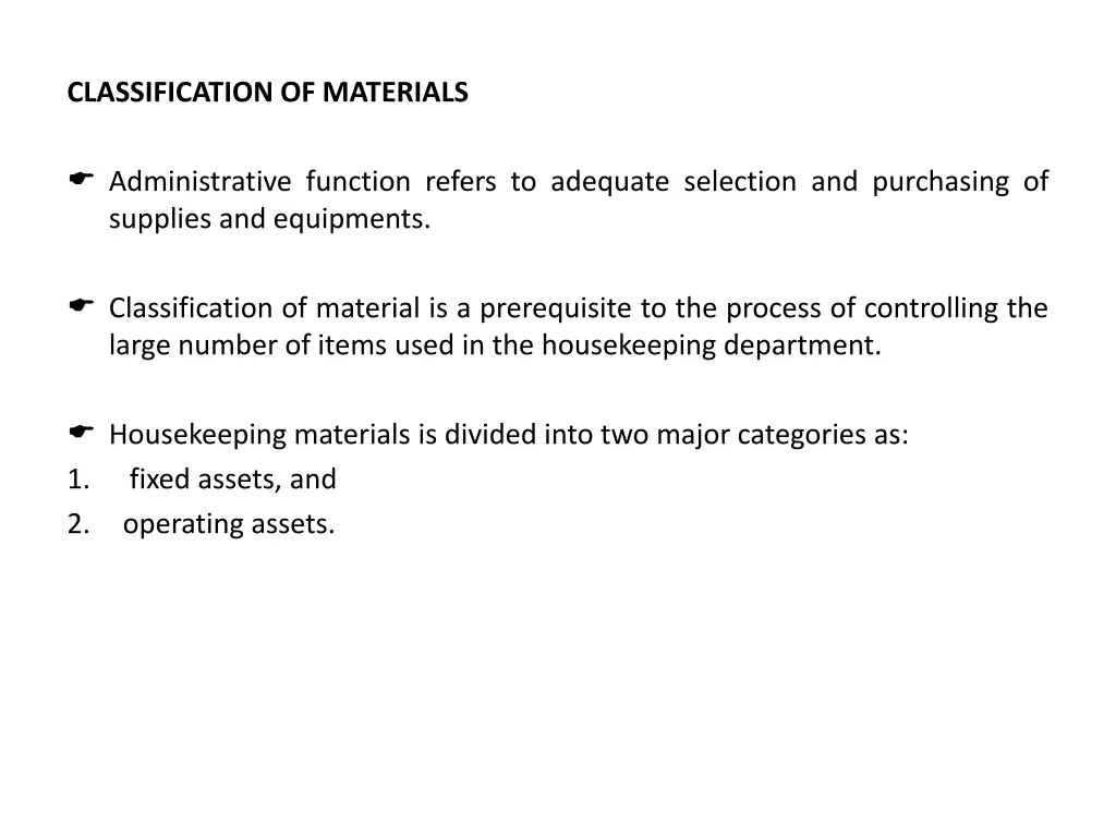 classification of materials