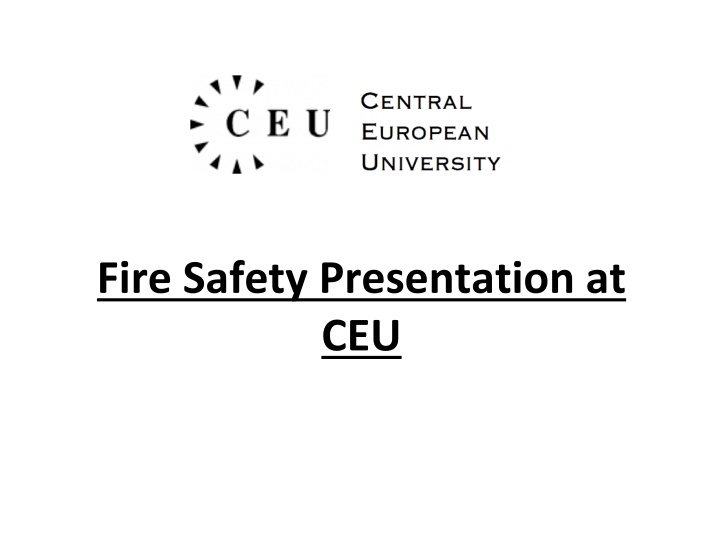 fire safety presentation at ceu