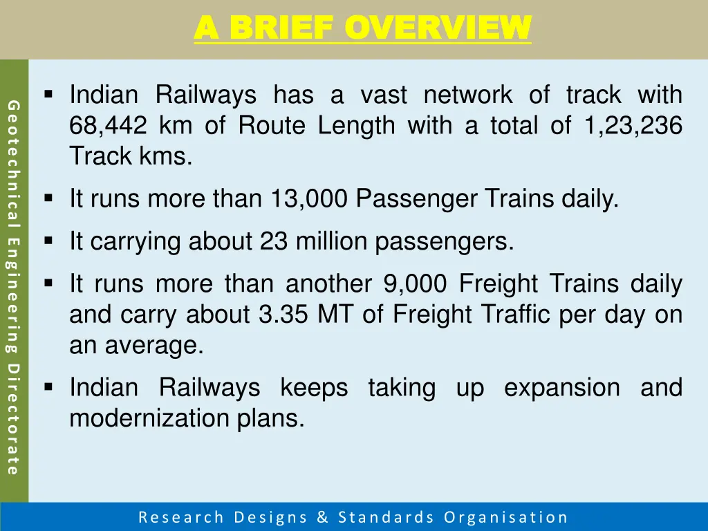 a brief overview a brief overview