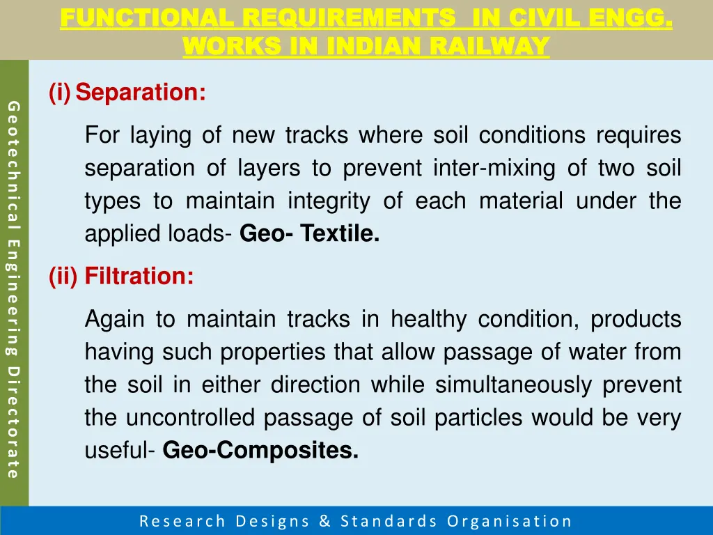 functional requirements in civil engg functional