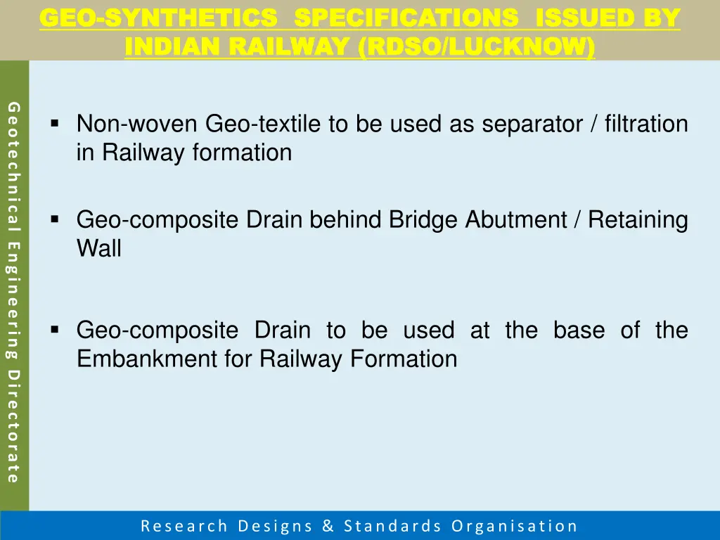 geo geo synthetics specifications issued