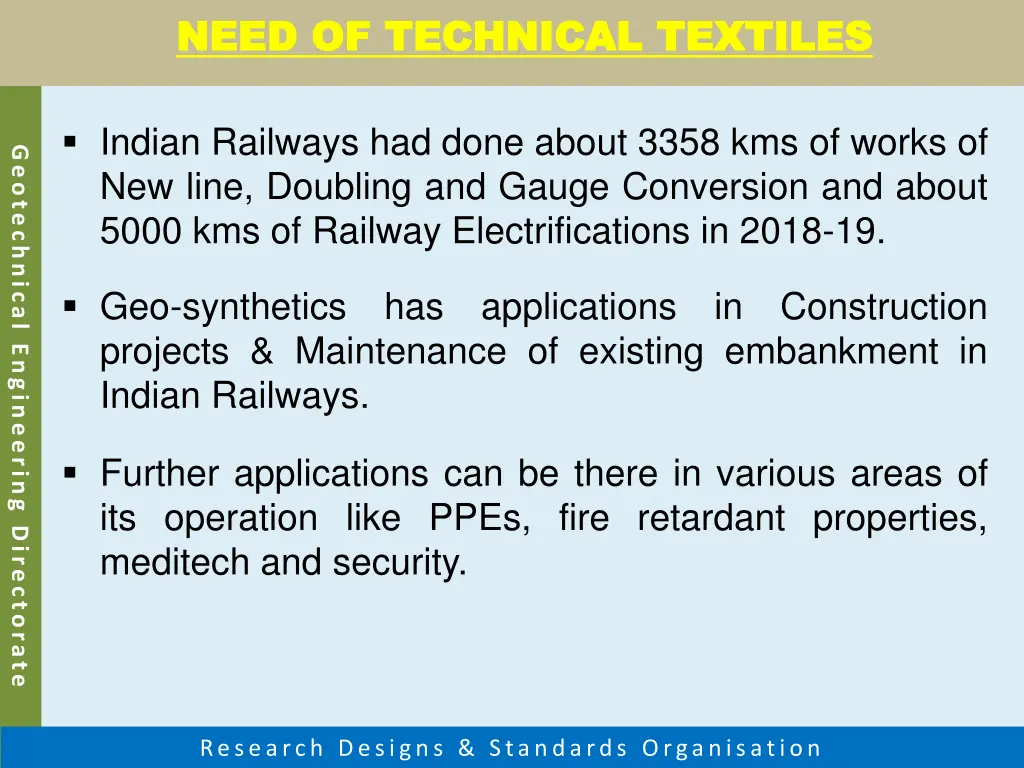 need of technical textiles need of technical