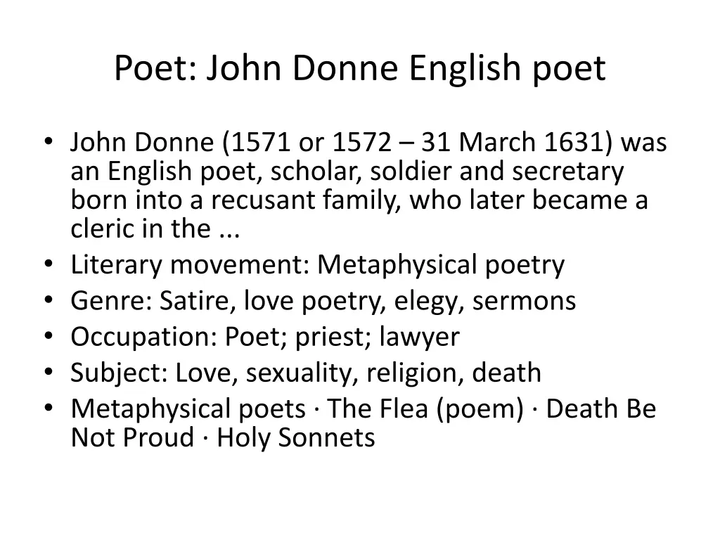 poet john donne english poet