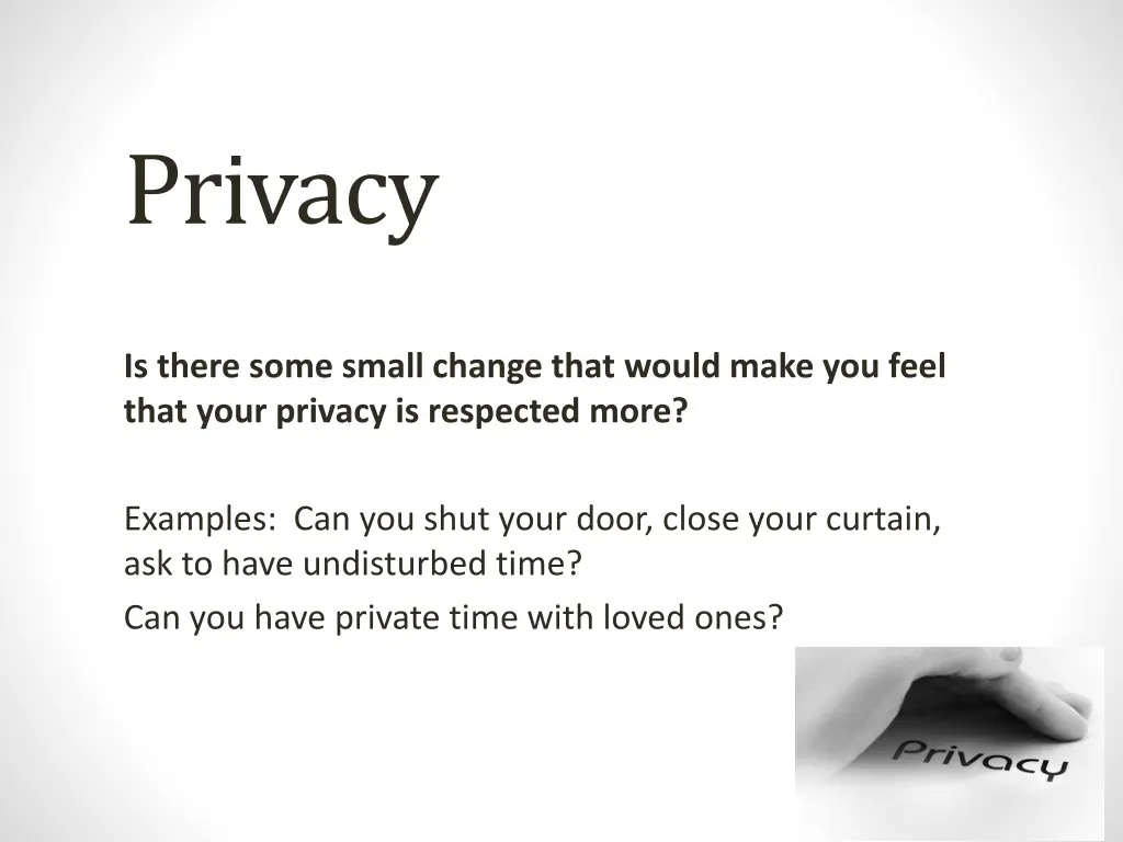 privacy