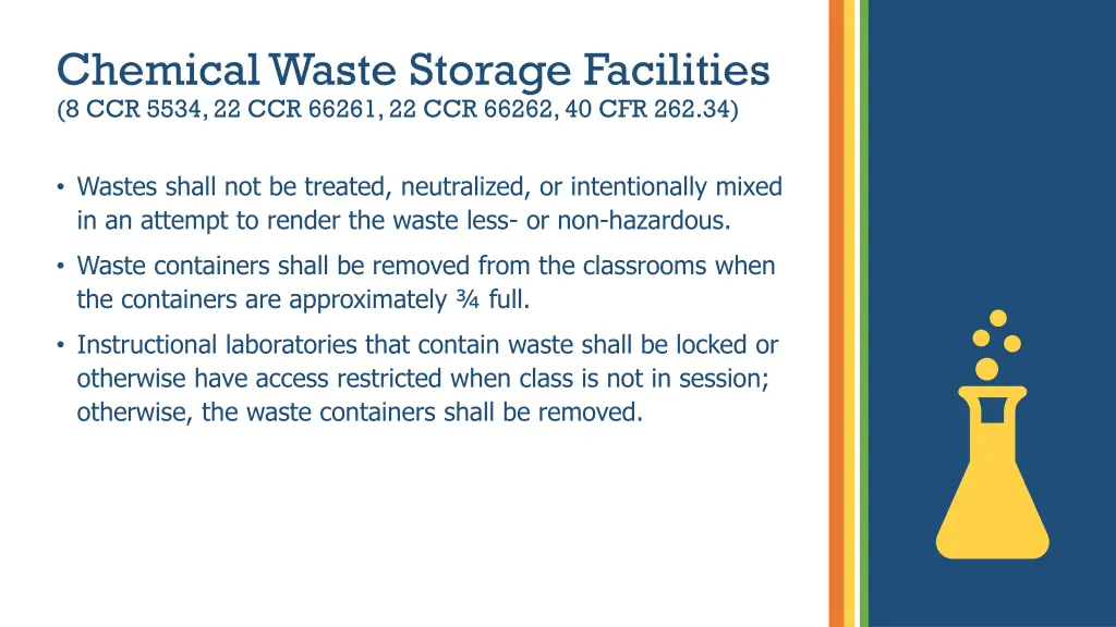 chemical waste storage facilities 8 ccr 5534 2