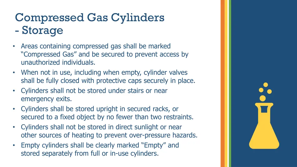 compressed gas cylinders storage