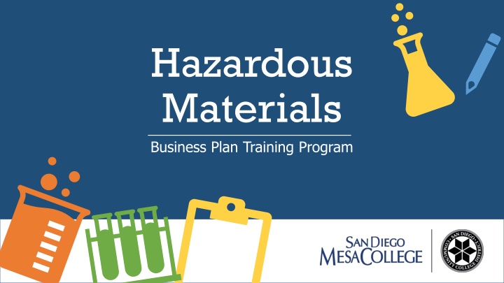 hazardous materials business plan training program