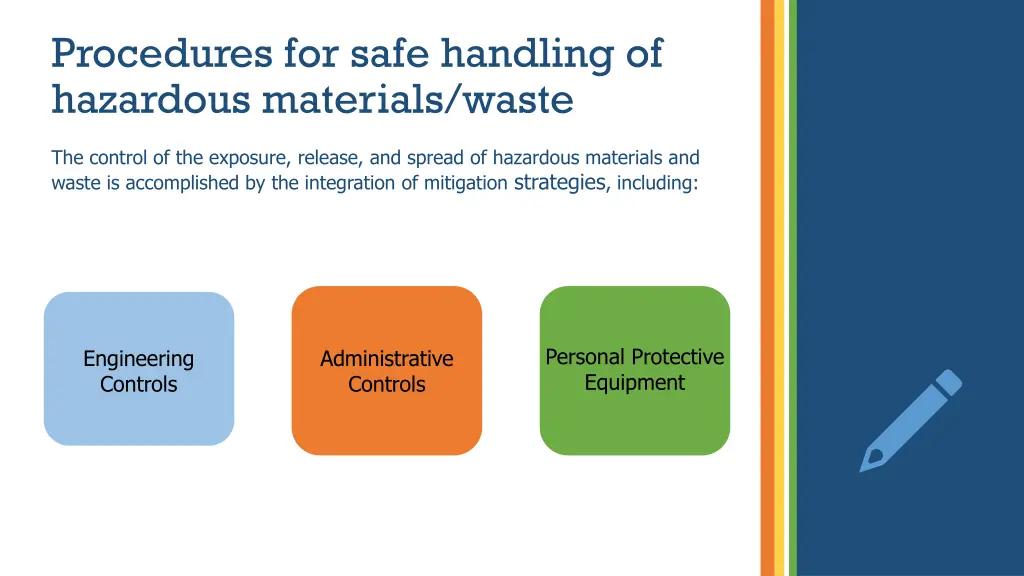 procedures for safe handling of hazardous