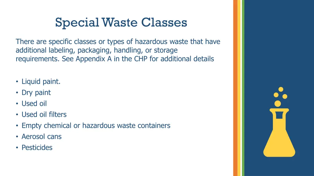 special waste classes