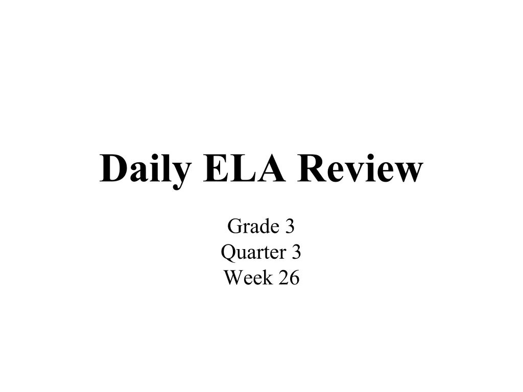 daily ela review 5