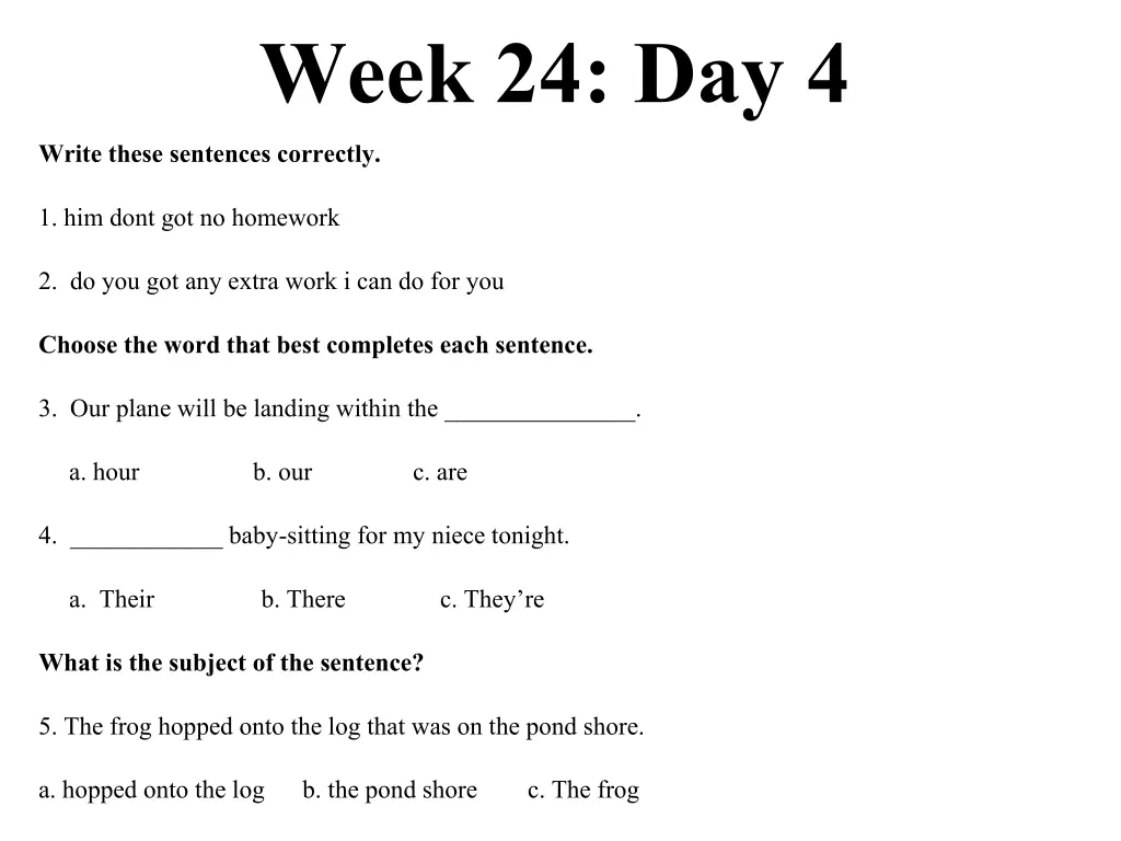 week 24 day 4