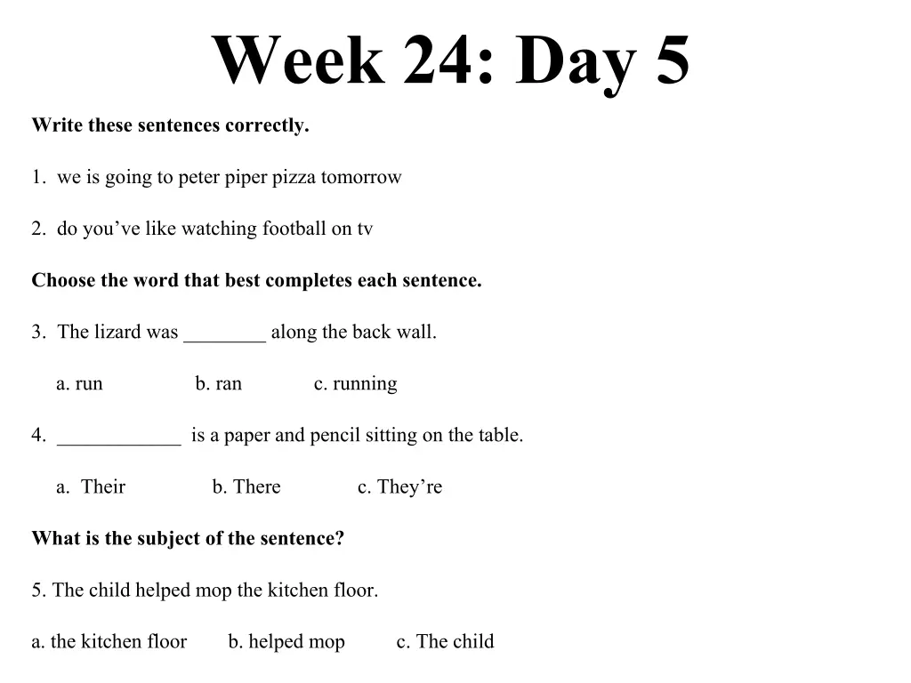 week 24 day 5