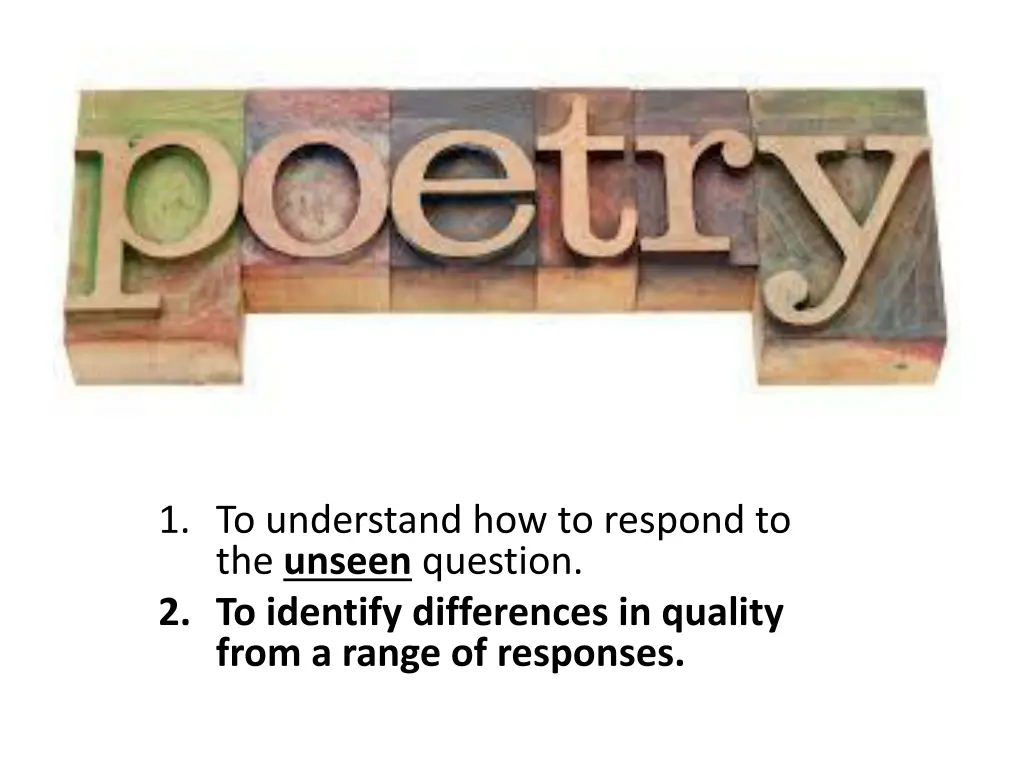 poetry revision 1