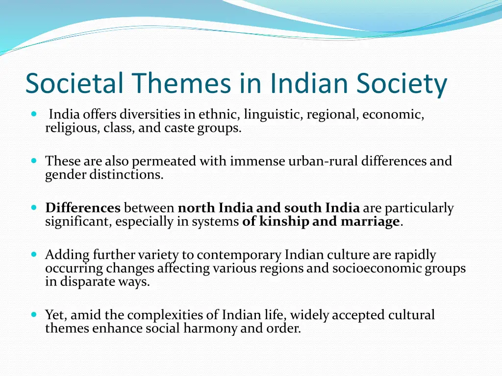 societal themes in indian society