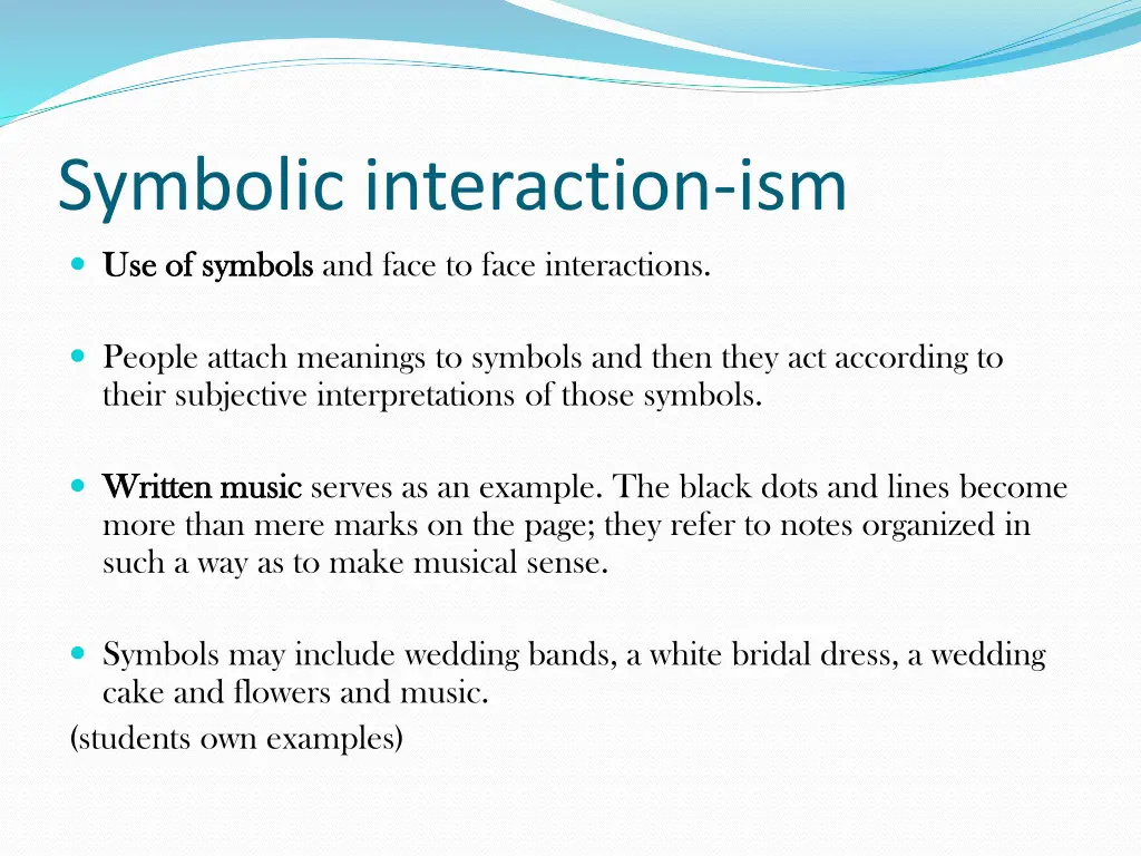 symbolic interaction ism