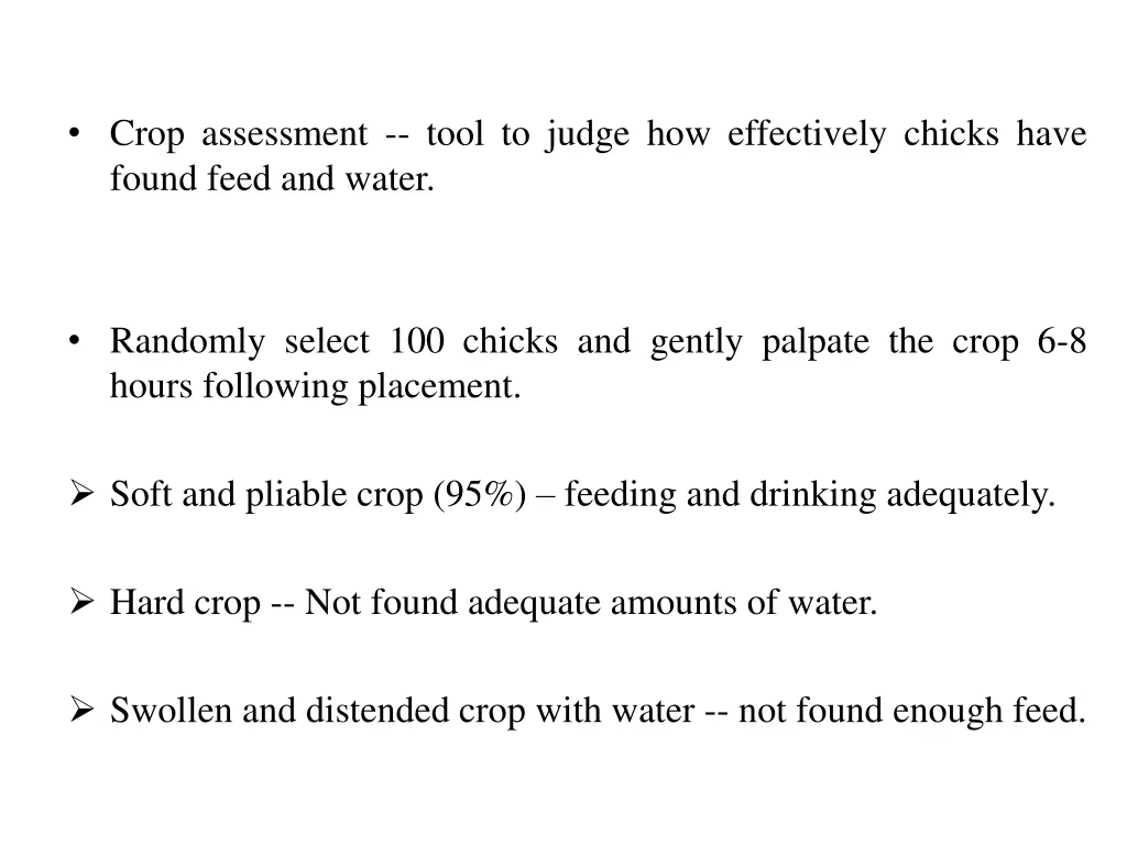 crop assessment tool to judge how effectively