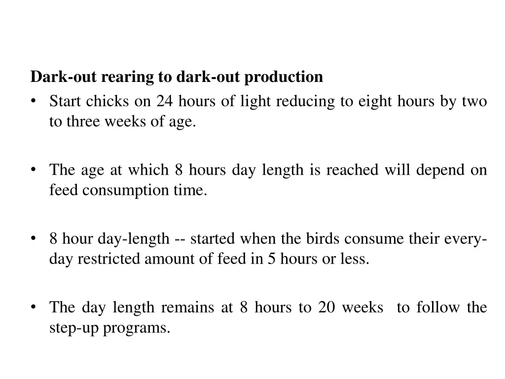 dark out rearing to dark out production start