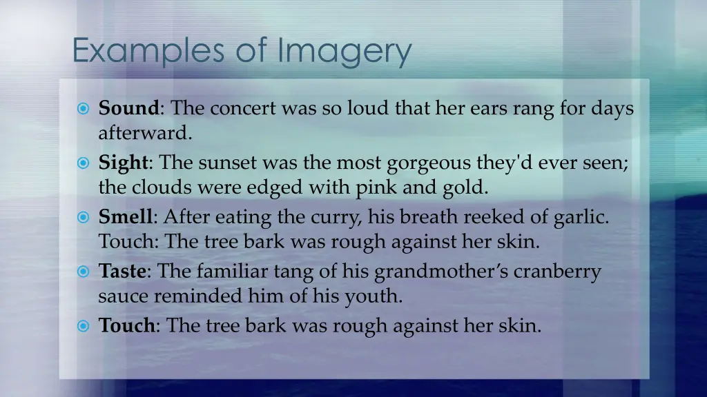 examples of imagery