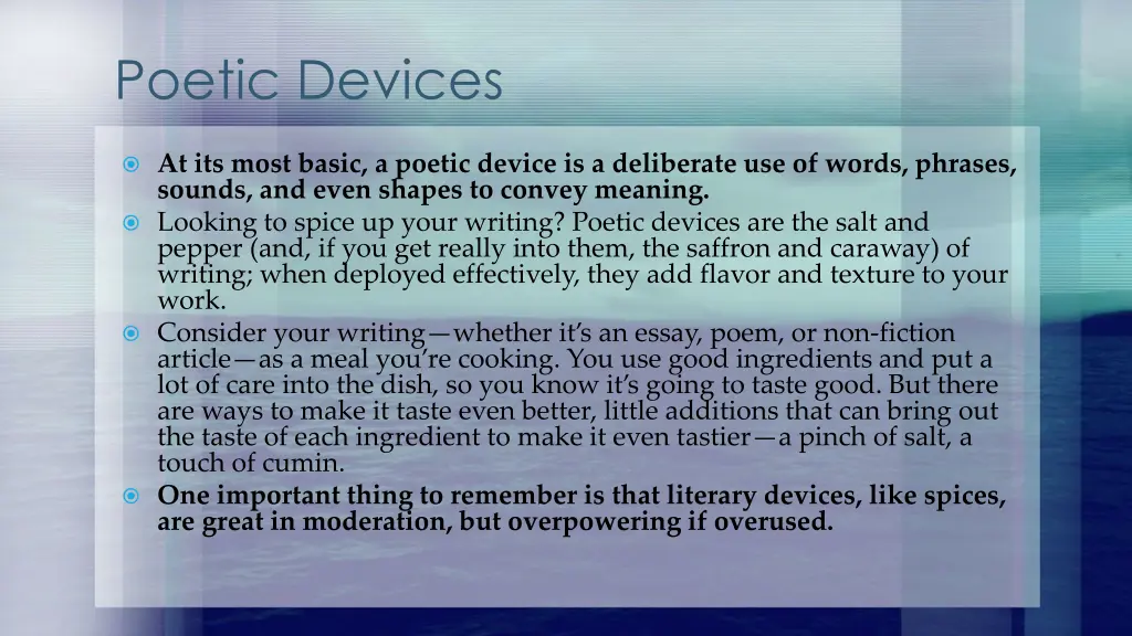 poetic devices