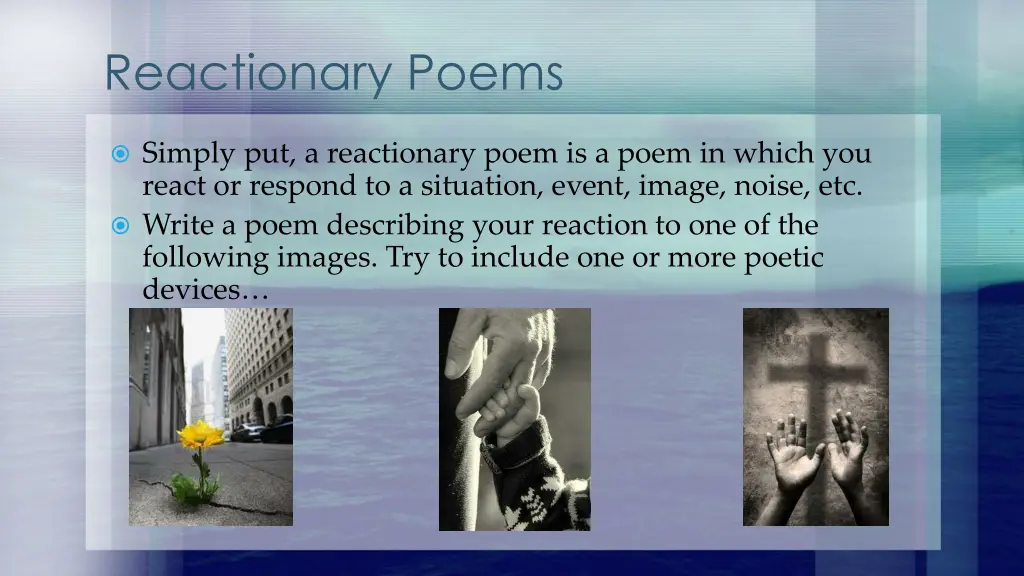 reactionary poems