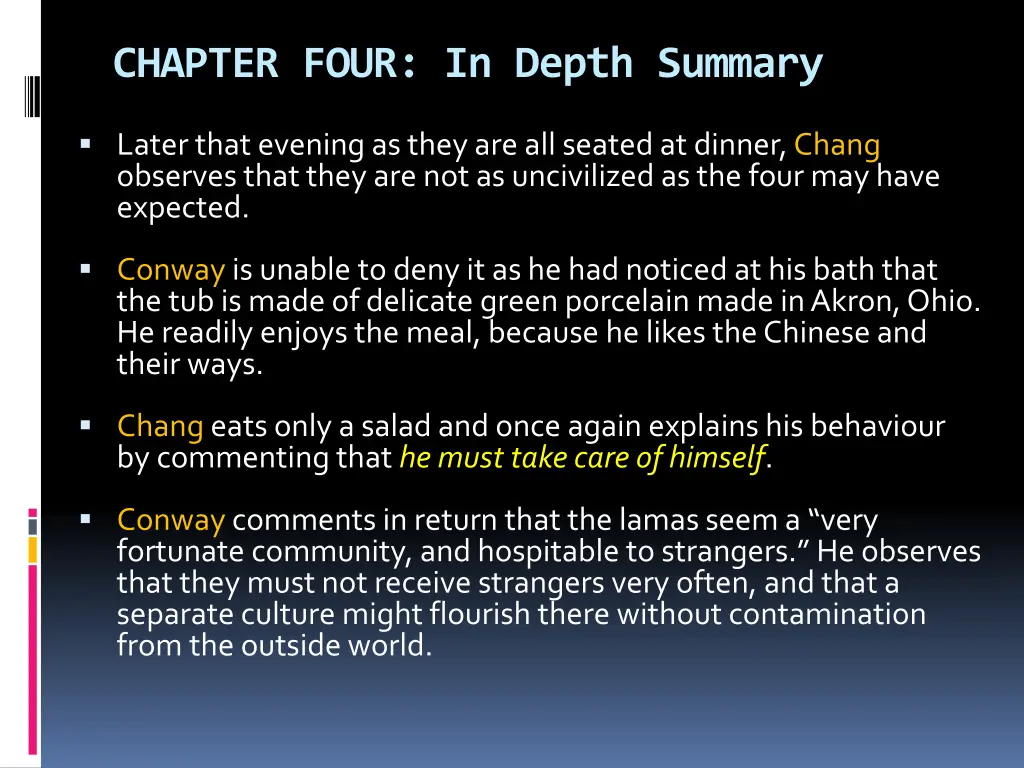 chapter four in depth summary