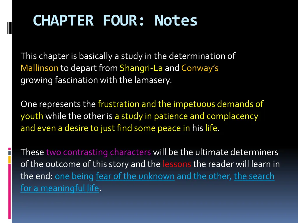 chapter four notes 1