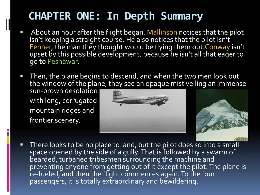 chapter one in depth summary 1