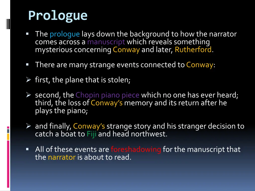 prologue