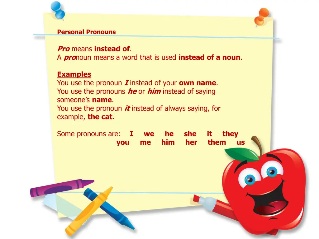 personal pronouns 1