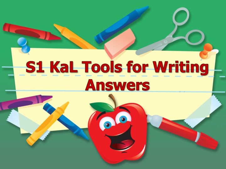 s1 kal tools for writing answers