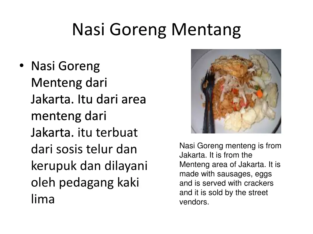 nasi goreng mentang