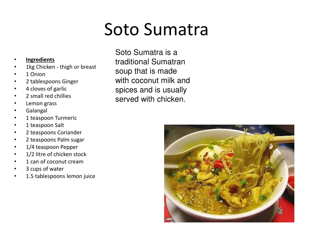 soto sumatra