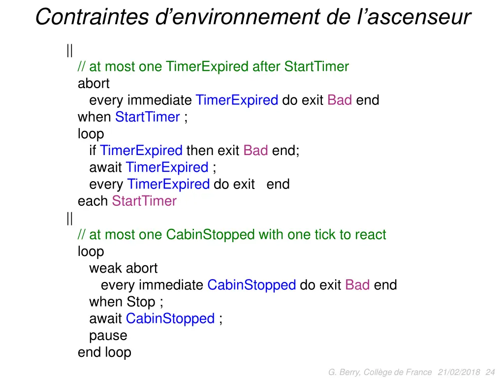 contraintes d environnement de l ascenseur 1